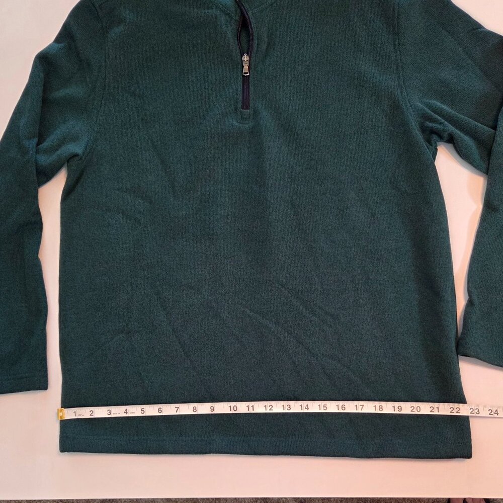 IZOD Advantage Performance 1/4-Zip Men's Pullover, Deep Teal Green, Worn Once - Picture 6 of 9
